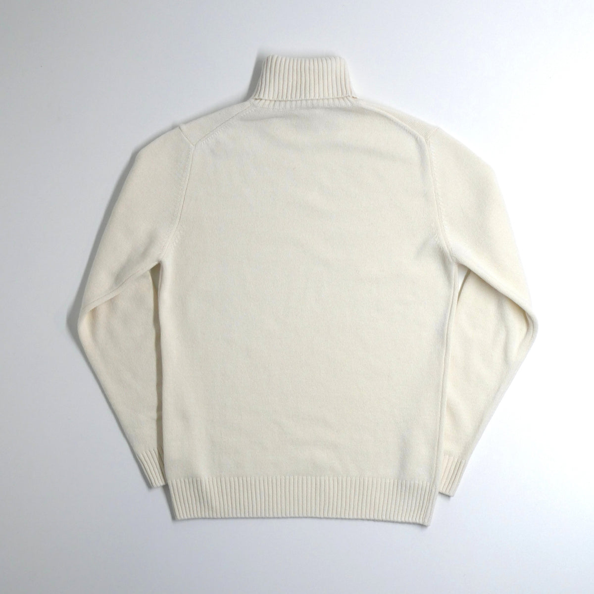 ASPEN col roulé lambswool/cashmere ECRU