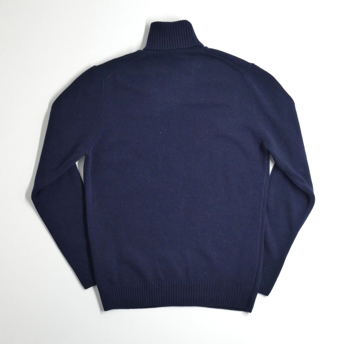 ASPEN col roulé lambswool/cashmere MARINE