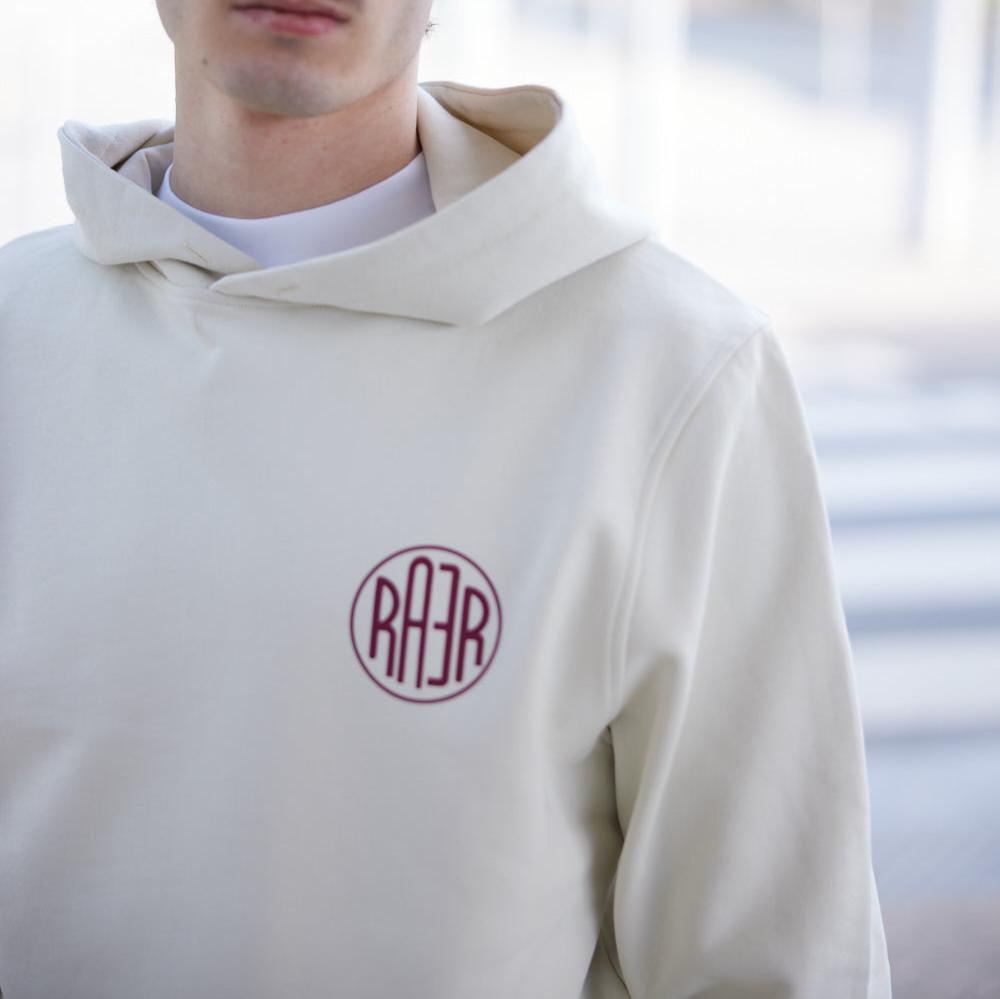 REGULAR hooded sweatshirt with GREATEST HITS pattern ECRU