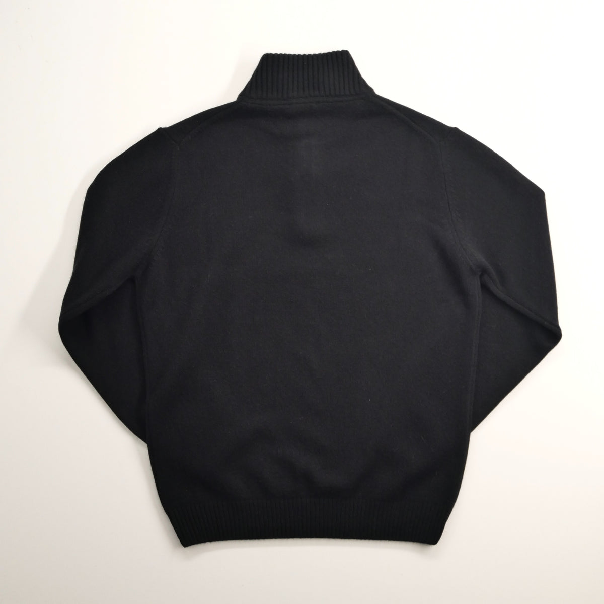 ALPIN col zippé lambswool/cashmere NOIR
