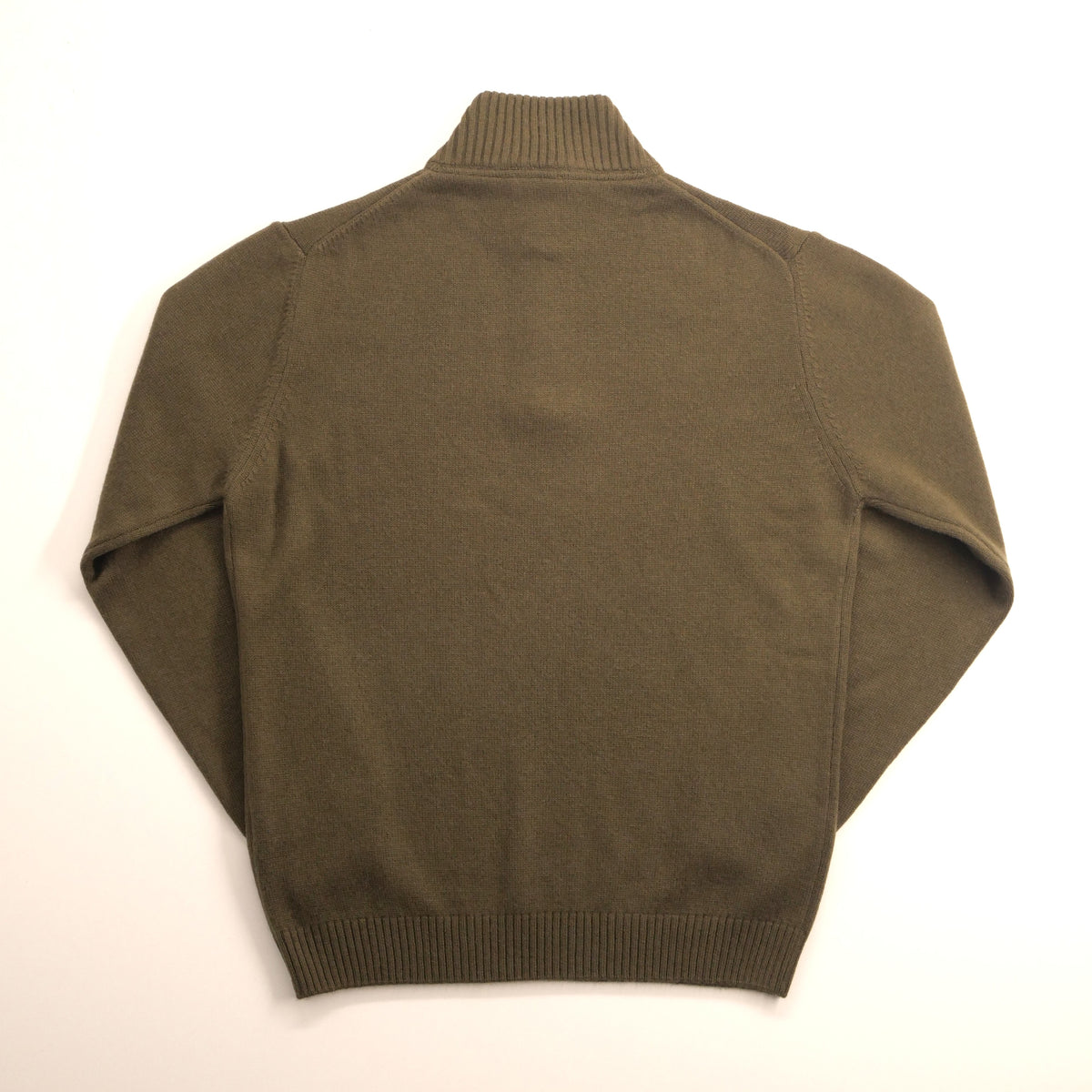 ALPIN col zippé lambswool/cashmere OLIVE
