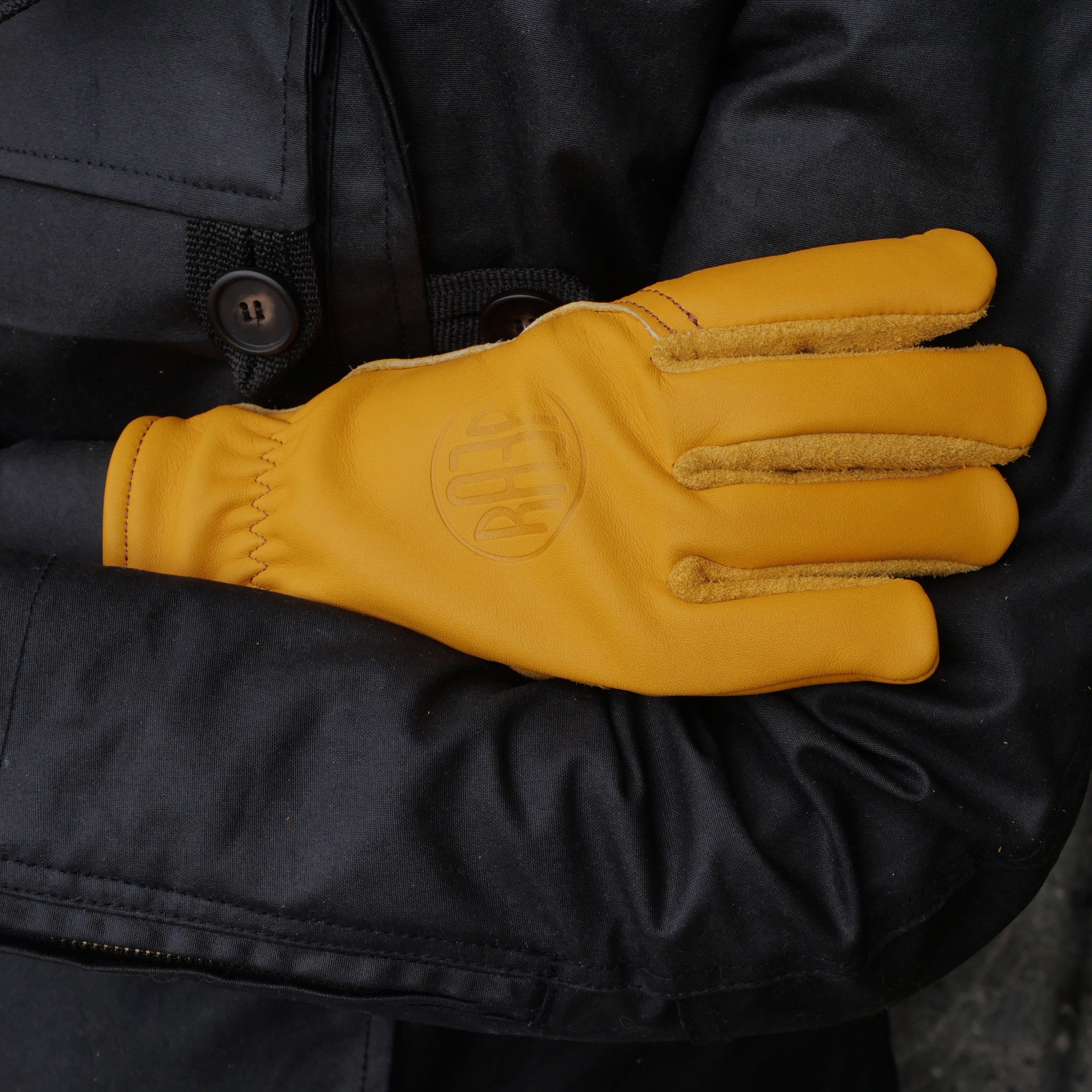 APPLE 2  GOLD leather glove (CE/1 certified)