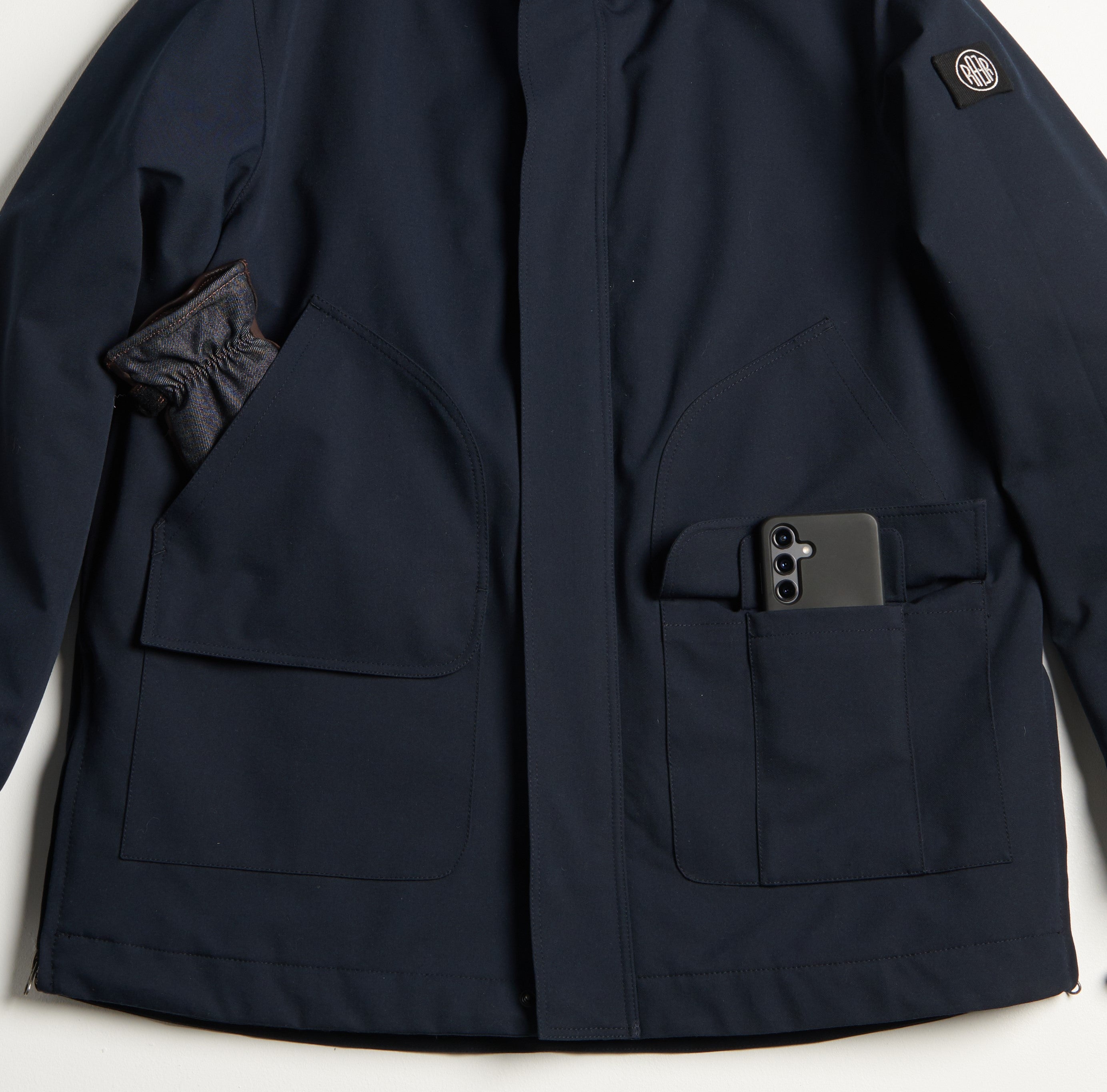 ARAIN CS parka longue déperlante typée scooter NAVY