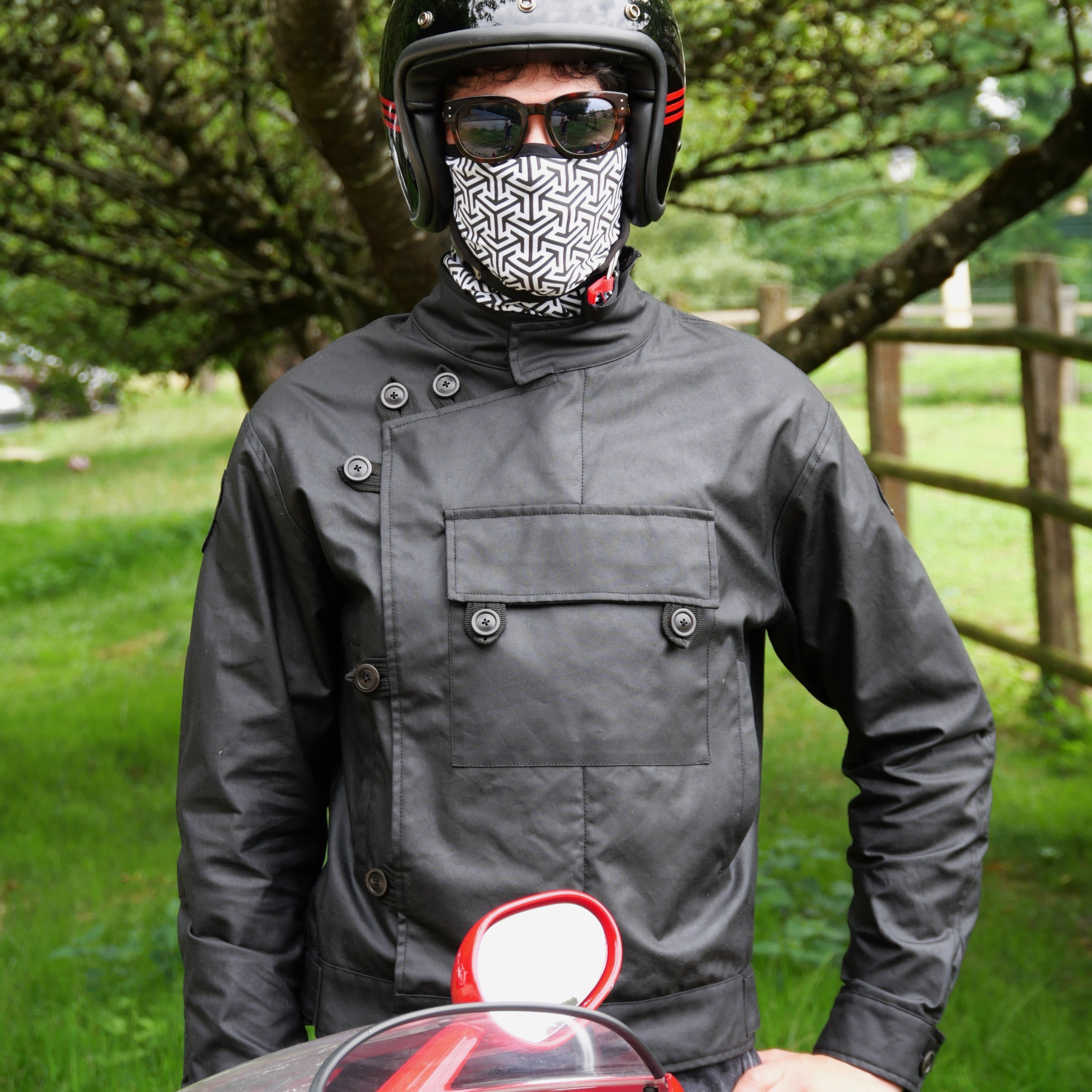 ASCONA 2 WX limited edition men's wax cotton motorcycle jacket