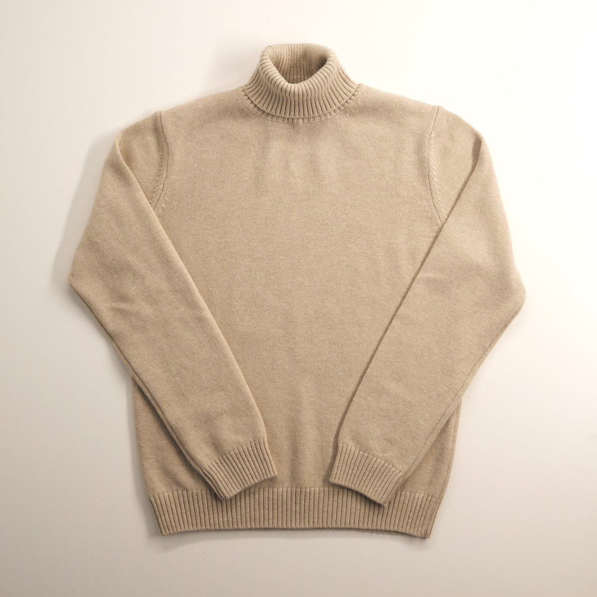 ASPEN col roulé lambswool/cashmere BEIGE