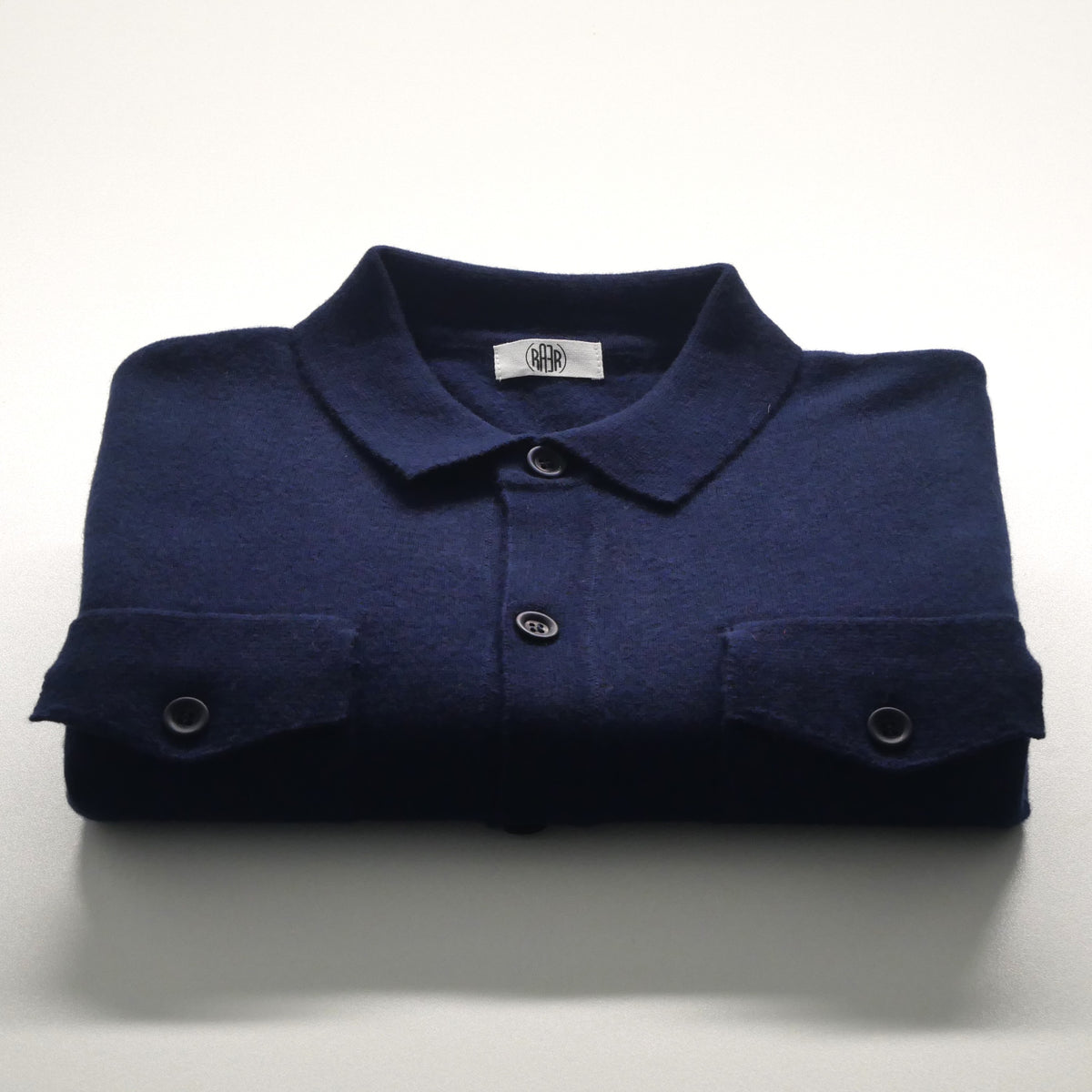 AYTON cardigan lambswool/cashmere MARINE