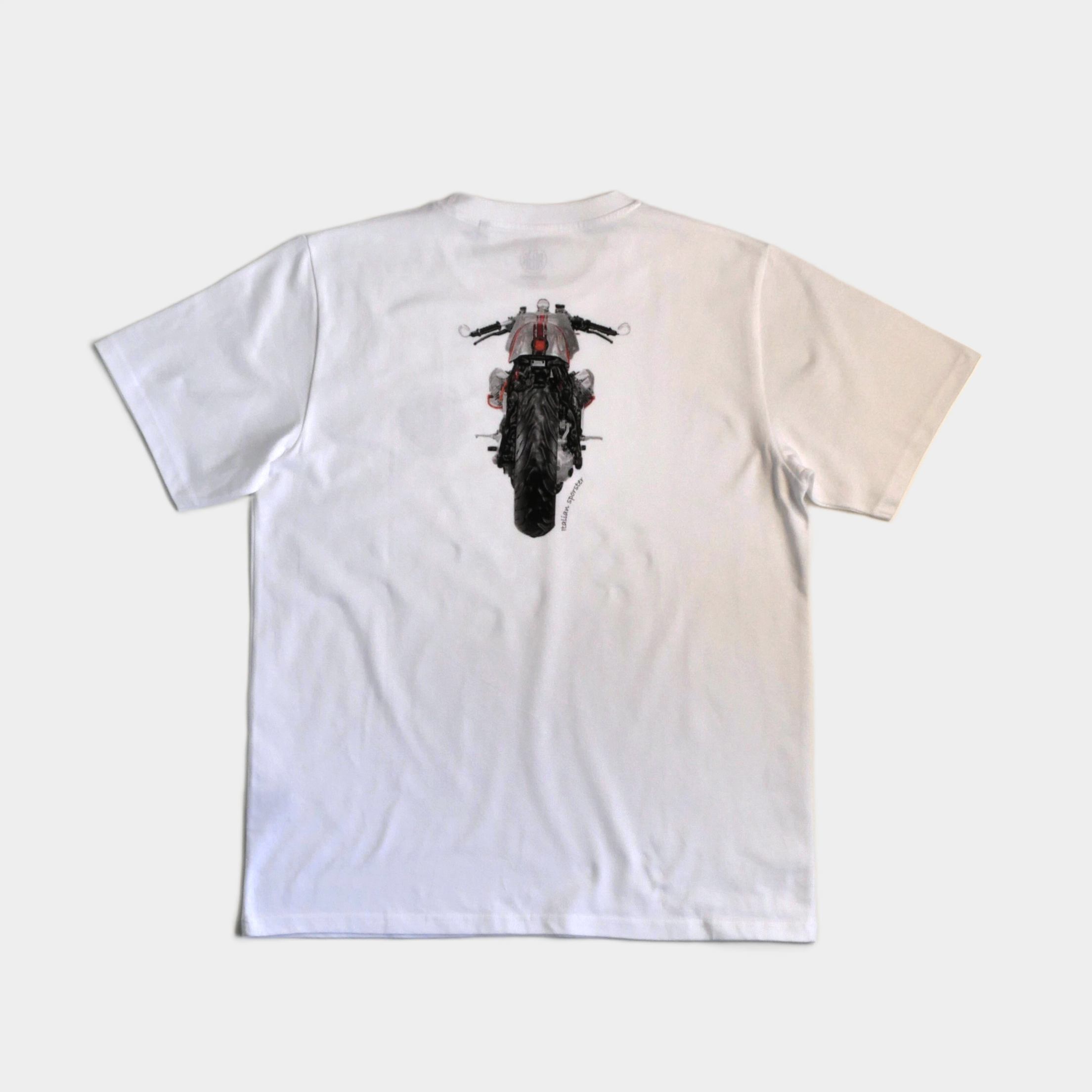 GUZZI tee shirt mc BLANC