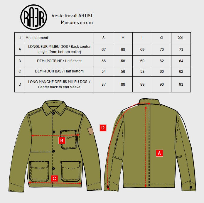 ARTIST men's worker jacket ARMALITH