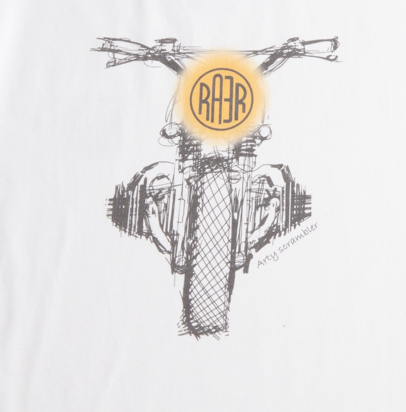 MC REGULAR t-shirt with SCRAMBLER pattern WHITE